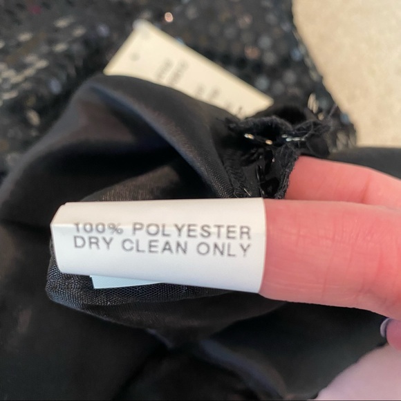 Harris Wallace Black Sequin Pencil Skirt - Picture 6 of 8